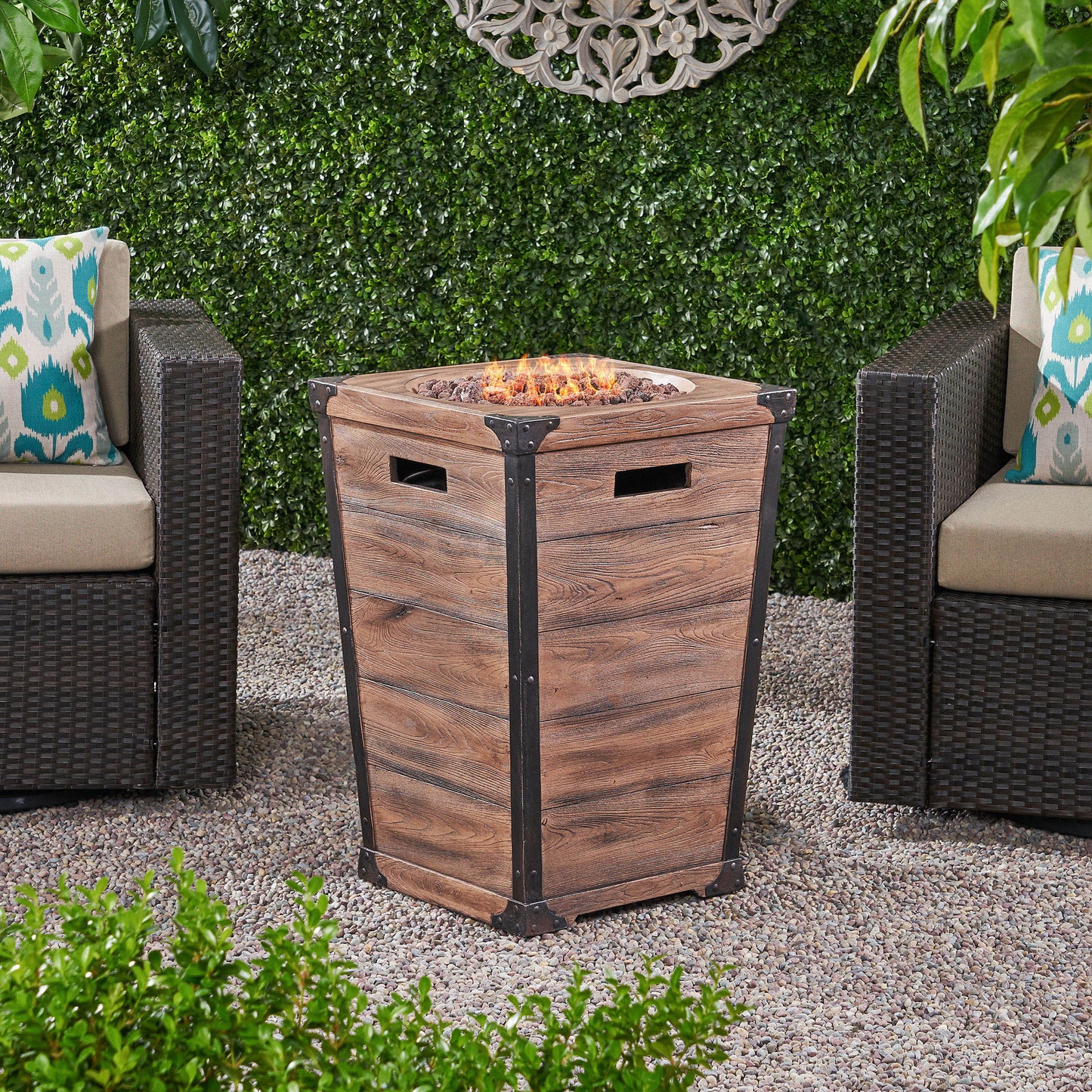 DELANY 19.5” COLUMN FIRE PIT - 40,000BTU