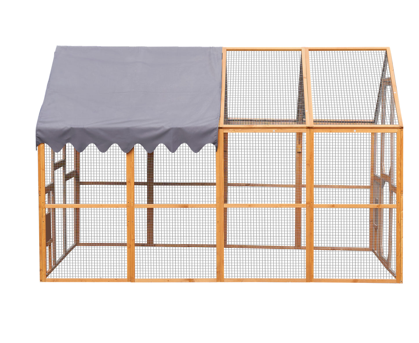 Outdoor Chicken Coop Enclosures 110" Large Kitten Playpen,Upgrade Waterproof Cover