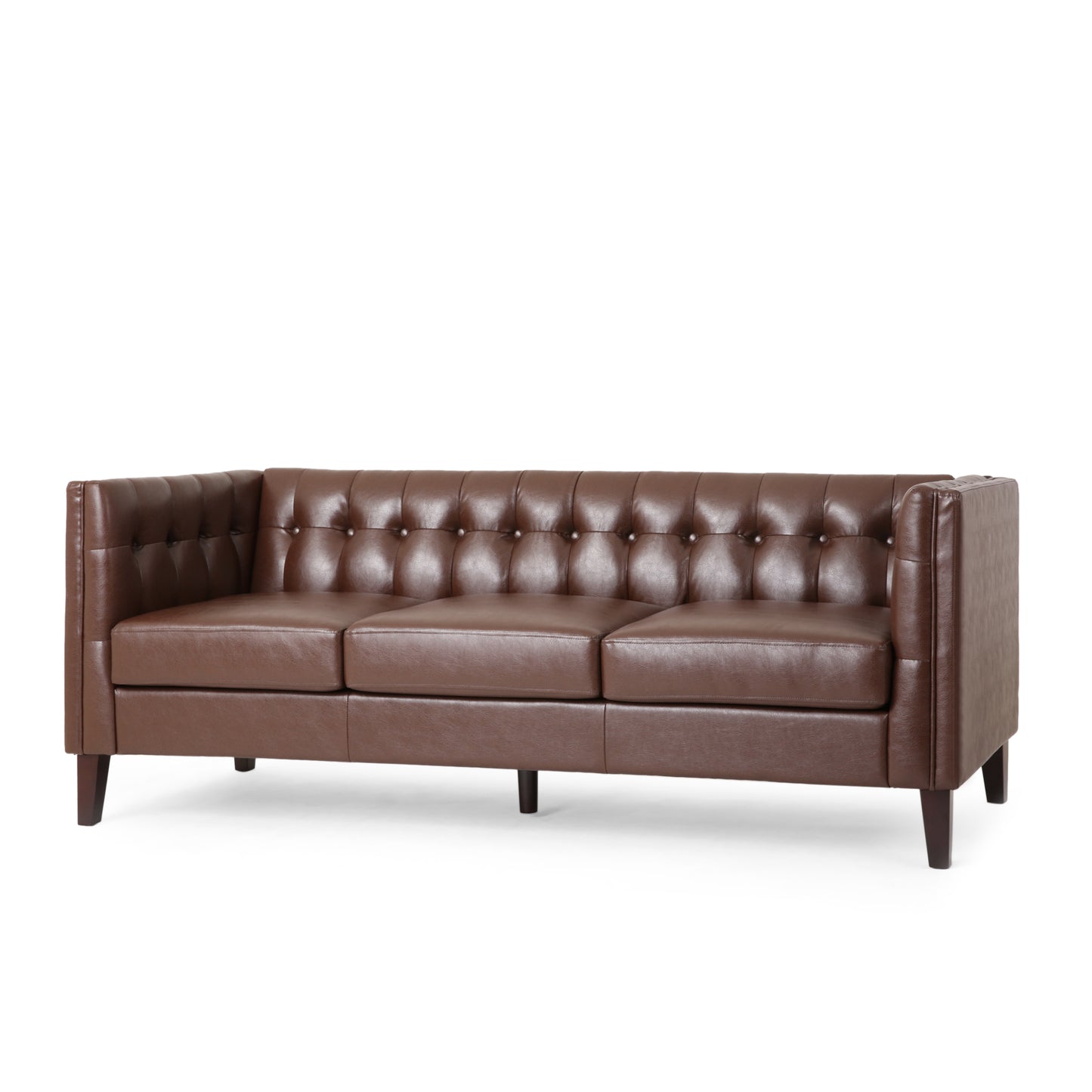 Mirod Comfy 3-seat Sofa with Tufted Back , Modern for Living Room