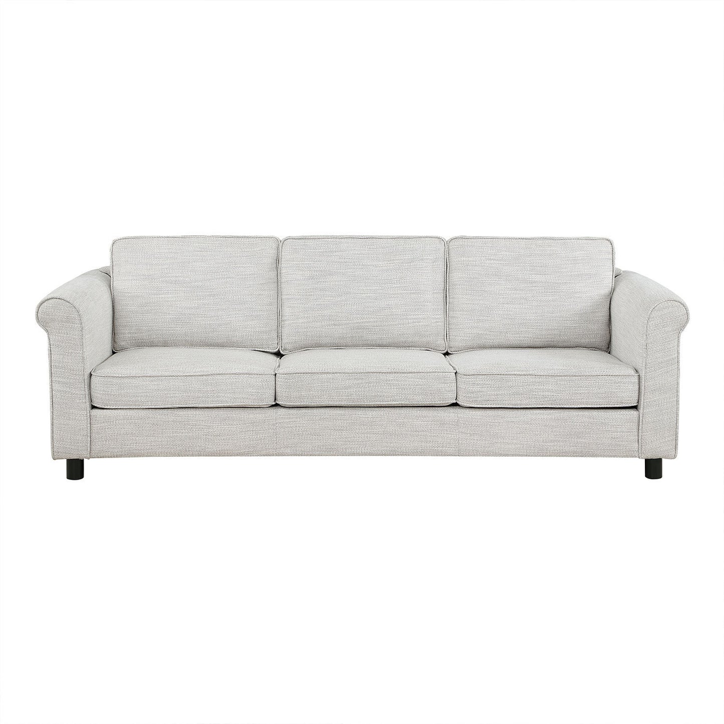 89.37inch 3 Seats Upholstered Sofa,  Bishop Beige