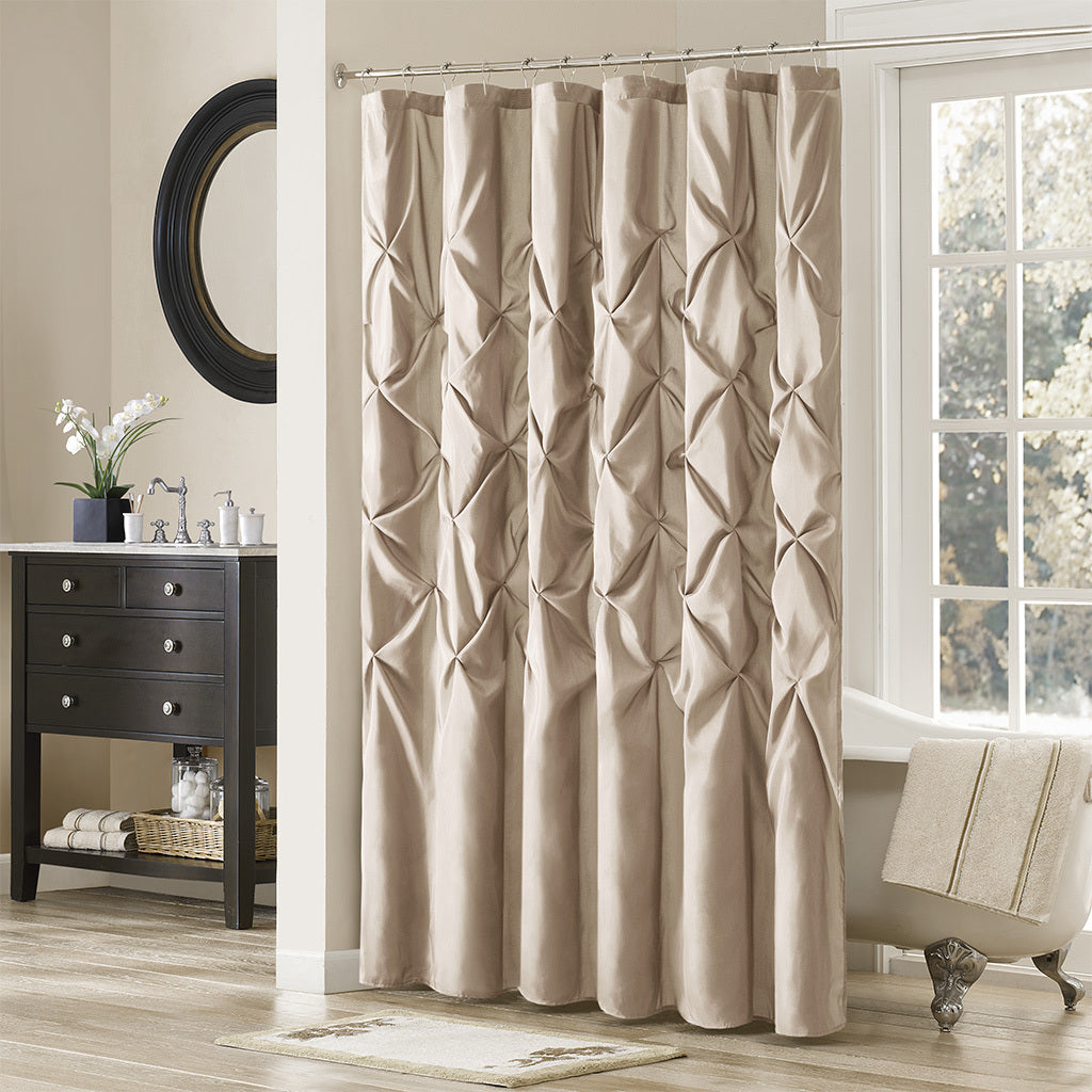 Tufted Semi-Sheer Shower Curtain