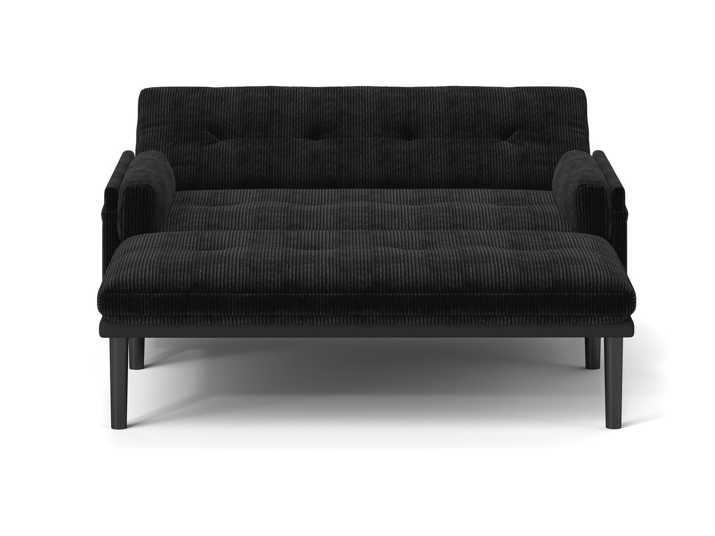 [SantaChoice] Black 2 seater sofa sleeper with recline fuction