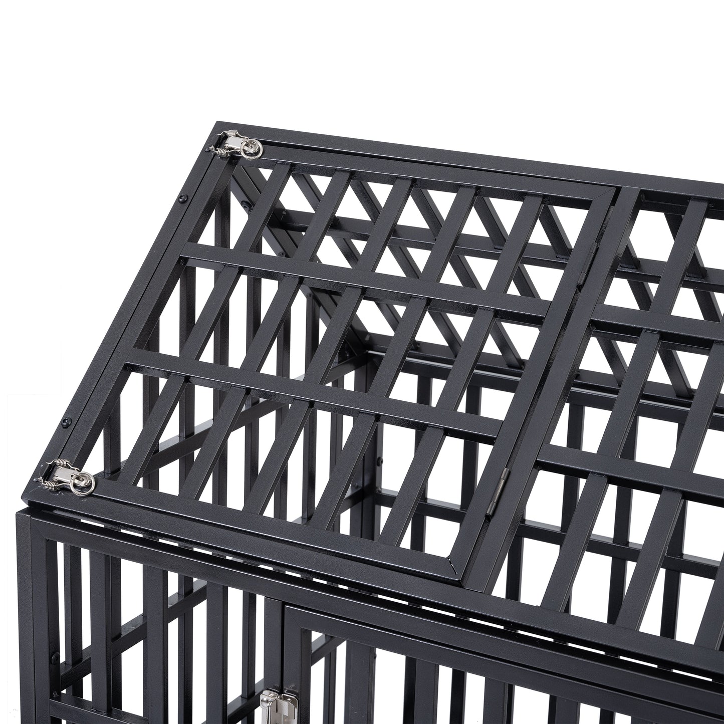 Heavy Duty Dog Cage  pet Crate with Roof