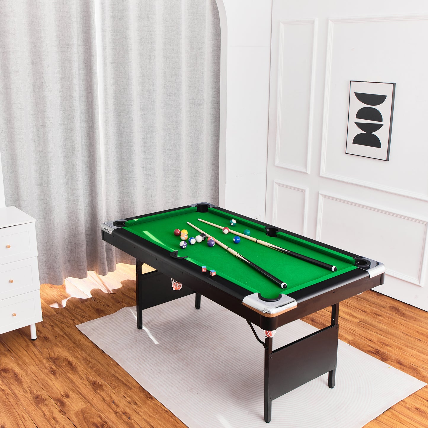 5.5F 3 in 1 Billiard table, 3 in 1 pool table, 3 in 1 table tennis table,  billiards, pool table, multifunctional billiard table, multifunctional pool table, multifunctional table tennis table, table