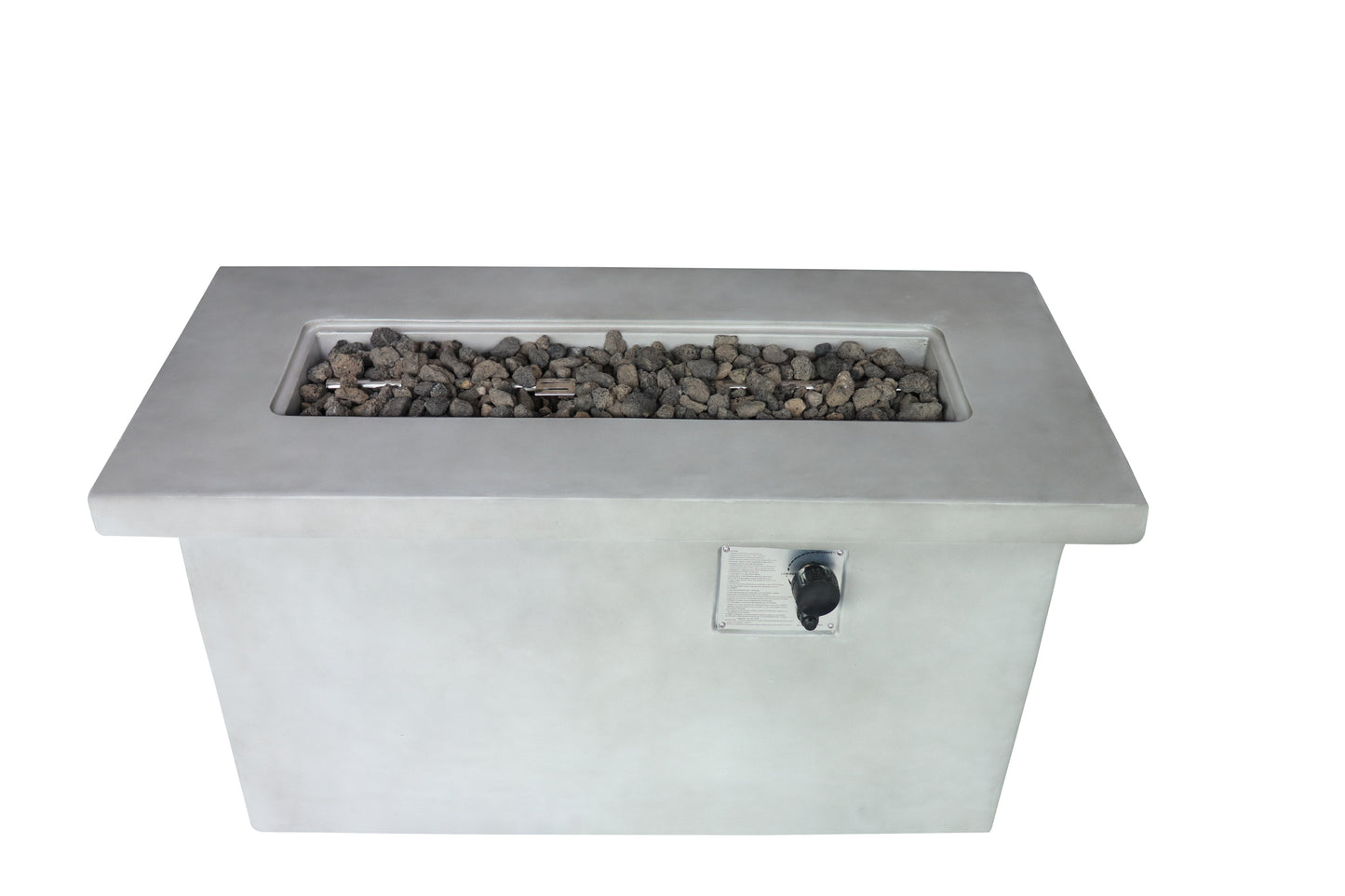 24'' H Concrete Propane/Natural Gas Outdoor Fire Pit Table