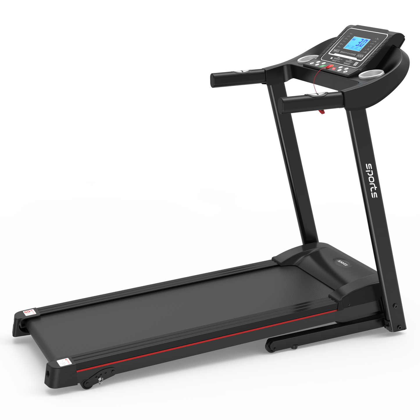 Fitshow App Home Foldable Treadmill with Incline, Folding Treadmill for Home Workout, Electric Walking Running Treadmill Machine 5" LCD Screen 250 LB Capacity Bluetooth Music