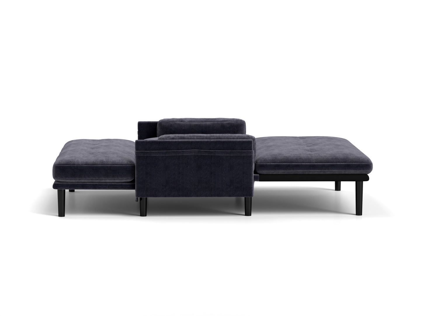 [SantaChoice] Grey 2 seater sofa sleeper with recline fuction