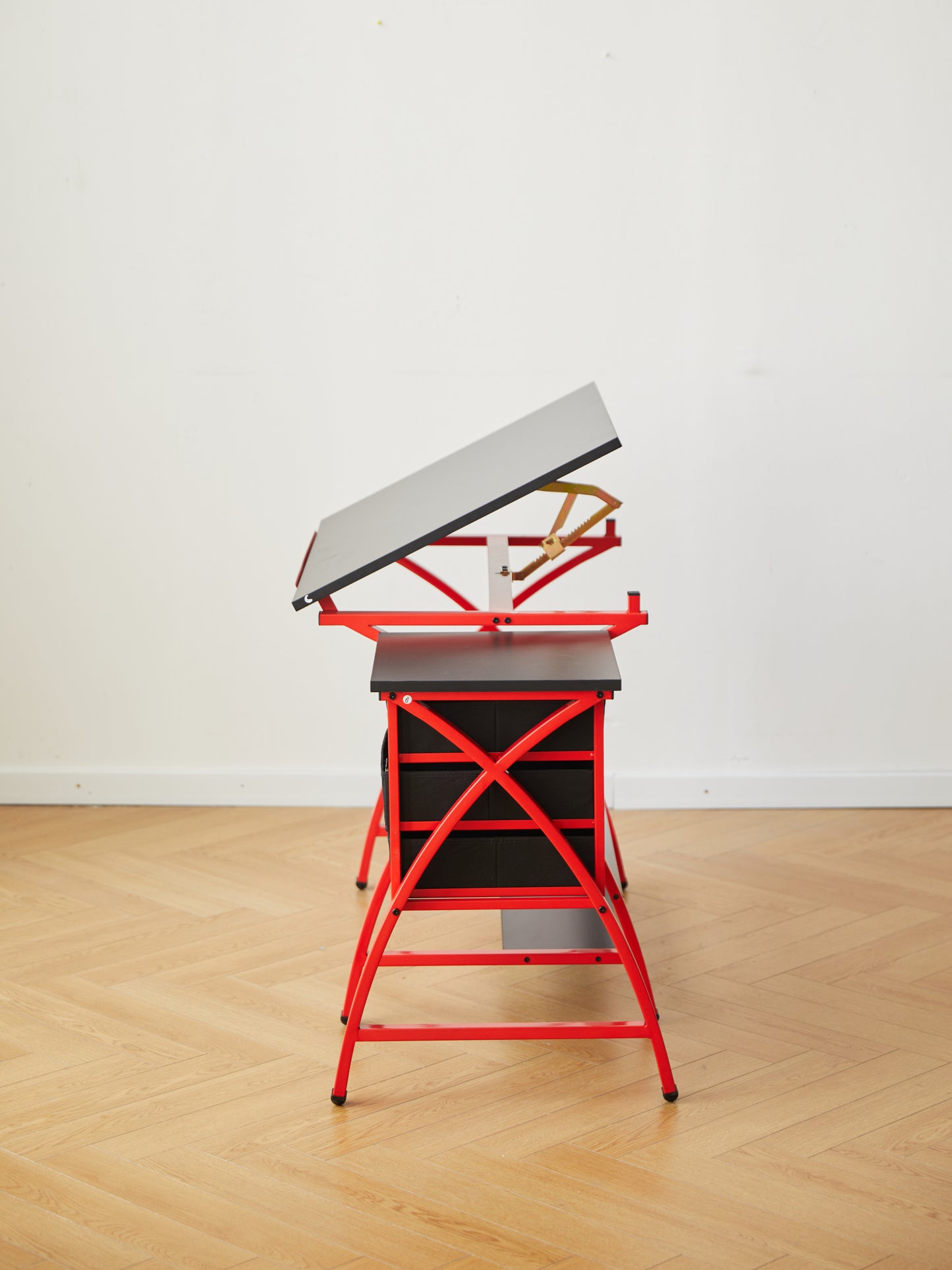 [SantaChoice] drafting table red with stool