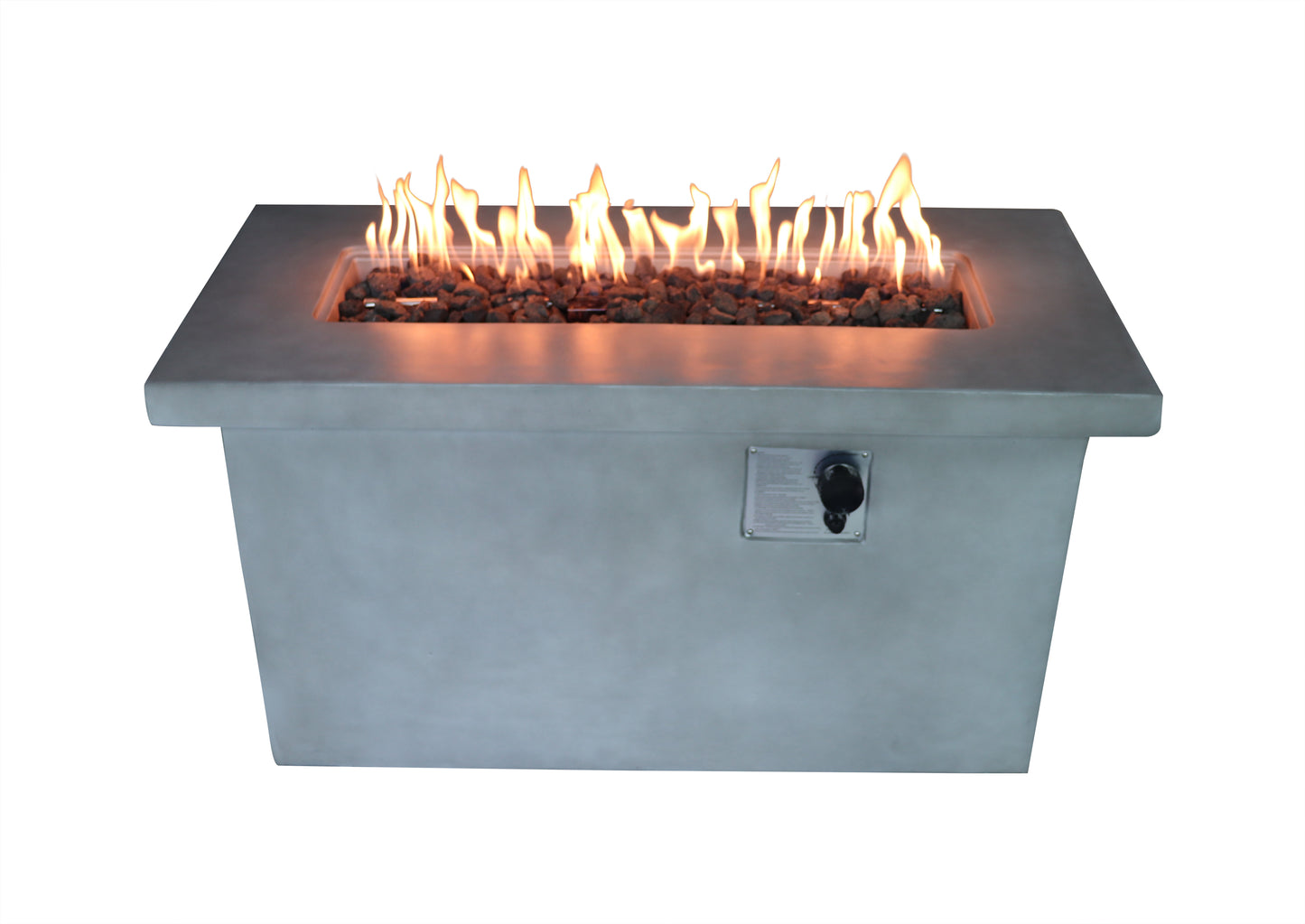 24'' H Concrete Propane/Natural Gas Outdoor Fire Pit Table