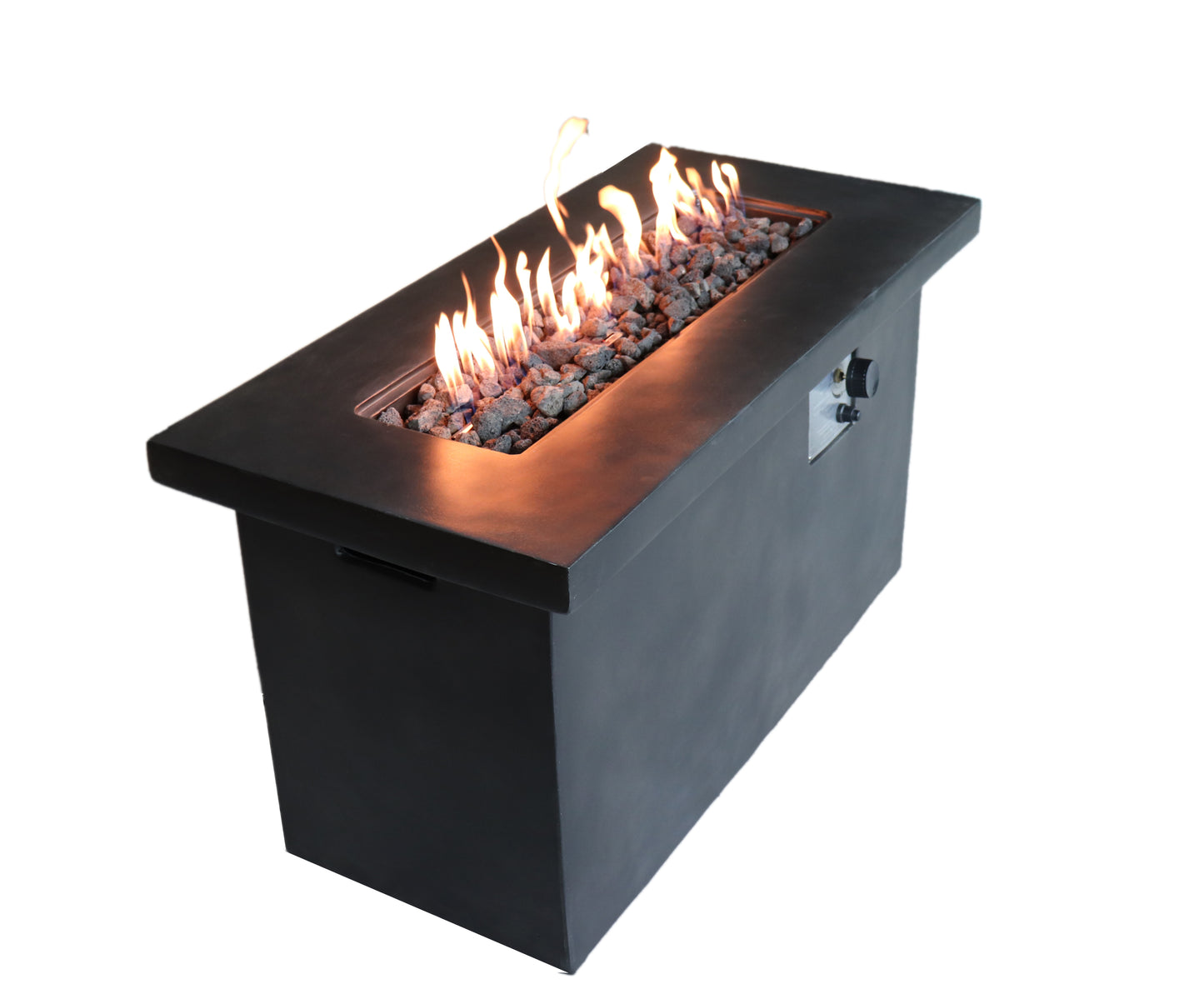 24'' H Concrete Propane/Natural Gas Outdoor Fire Pit Table