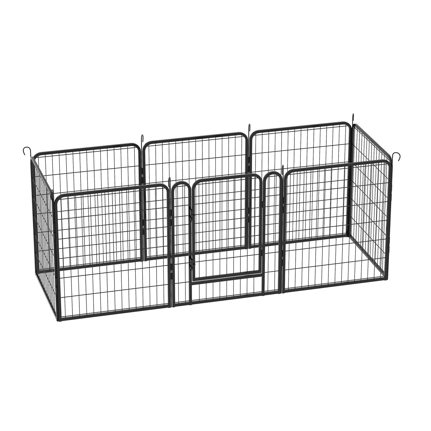 8 Panels Heavy Duty Metal Playpen with door,31.7"H Dog Fence Pet Exercise Pen for Outdoor, Indoor