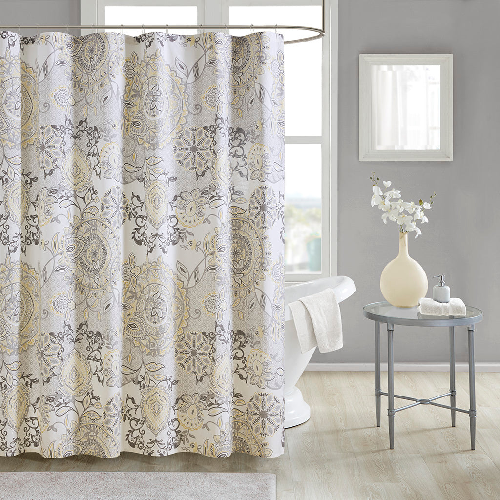 Printed Cotton Shower Curtain