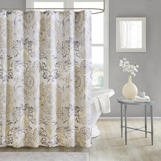 Printed Cotton Shower Curtain