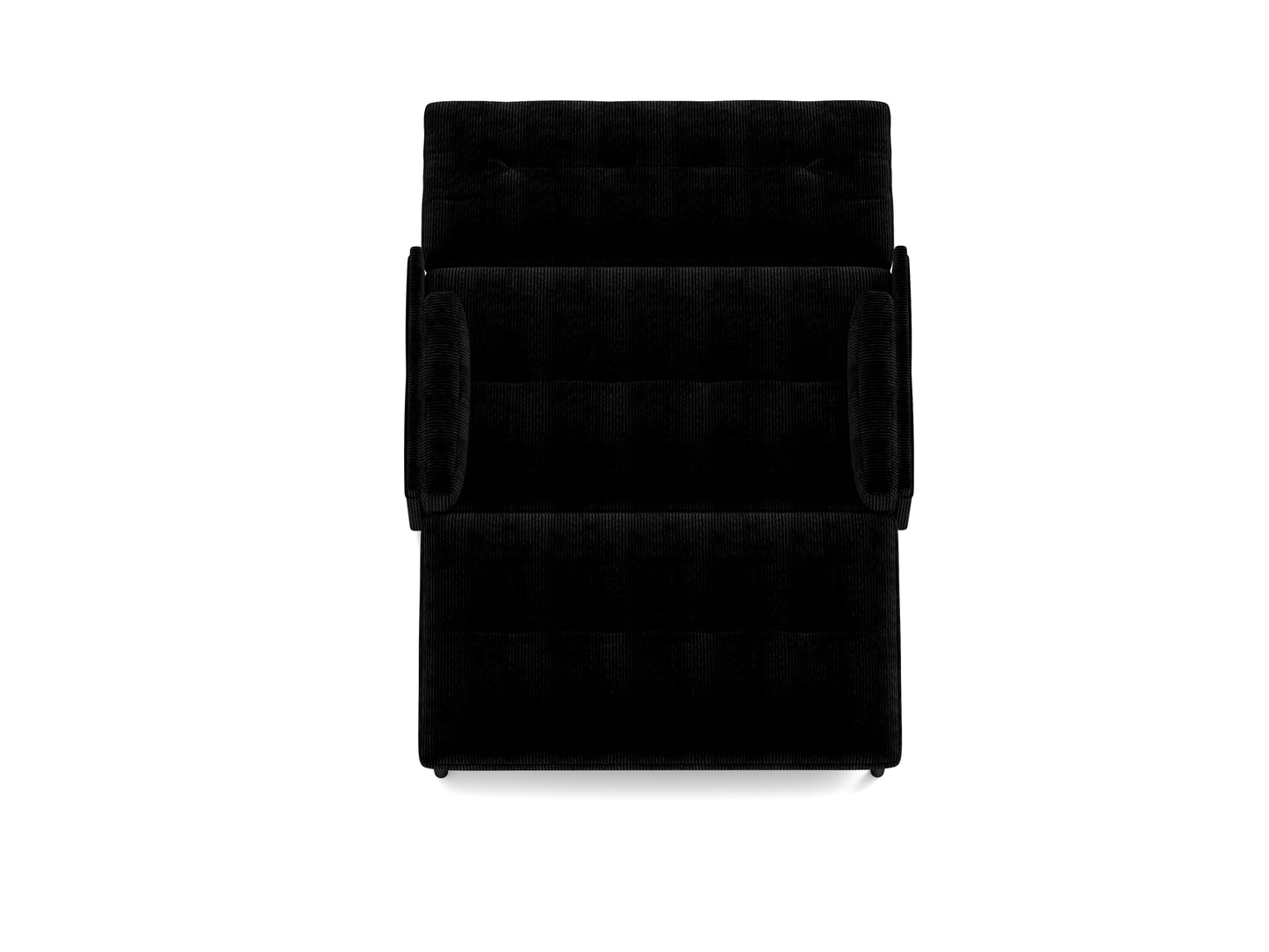 [SantaChoice] Black 2 seater sofa sleeper with recline fuction