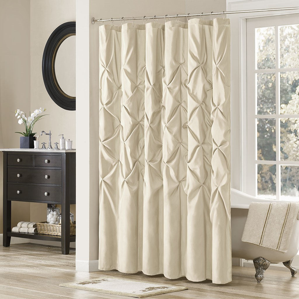 Tufted Semi-Sheer Shower Curtain