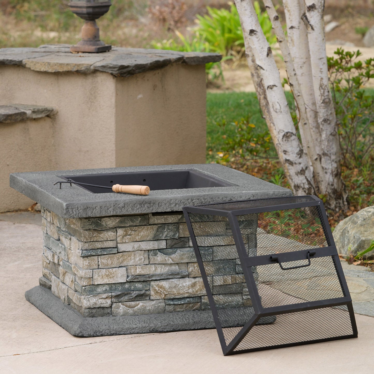 28" SQUARE MGO FIRE PIT