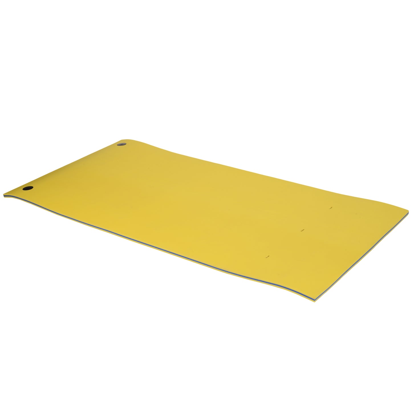 HOMCOM 10' x 5' Floating Mat, 3-Layer Swimming Pool Floating Water Mat Portable Foam Raft, Thick and Durable Water Activities Mat for Lake, Oceans, Yellow