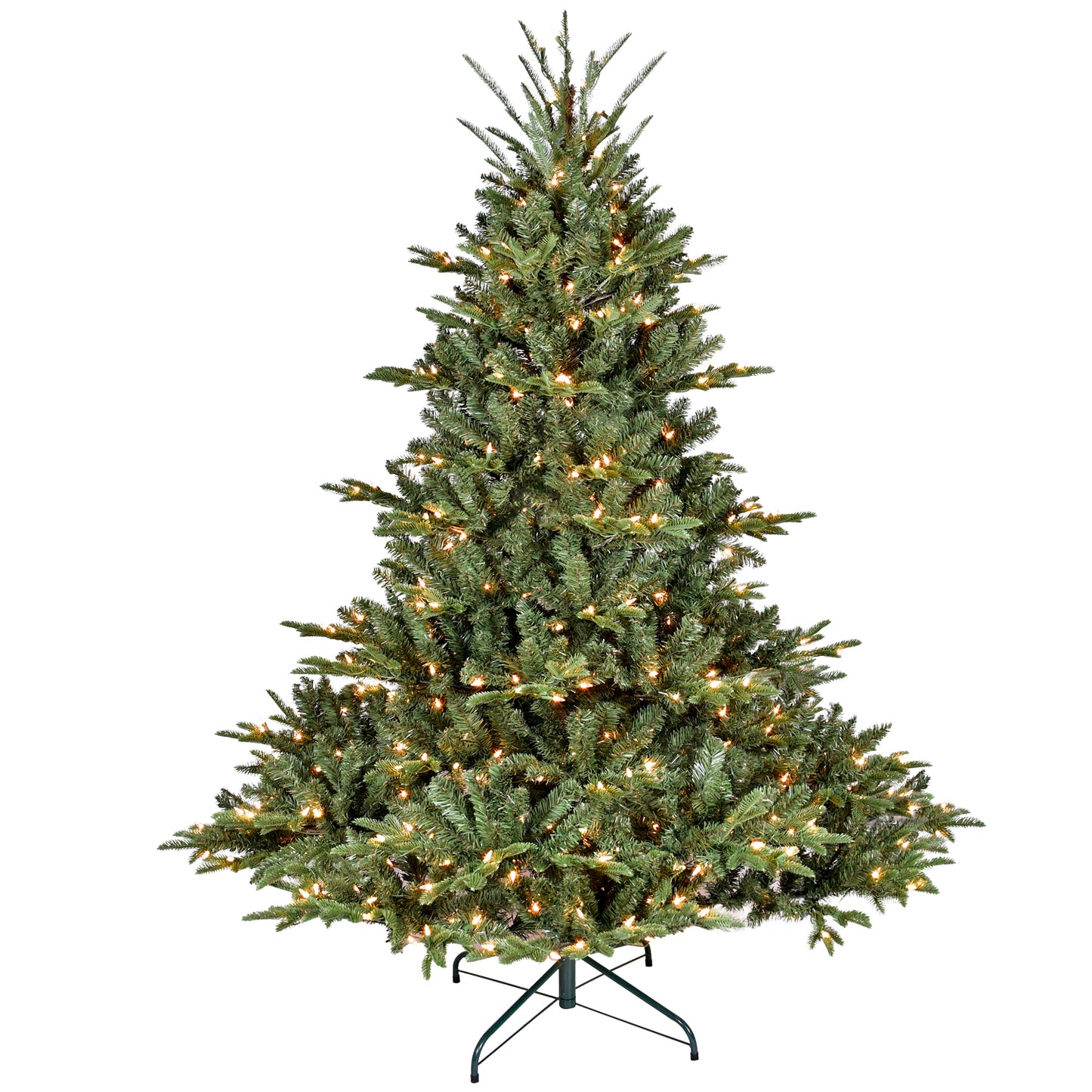 8FT Christmas Tree Simulate Nature Advanced Materials Premium Hinged Spruce Artificial Douglas Firs Tree, Christmas Holiday Party Atmosphere Decoration New Year Celebration PE + PVC Xmas Tree