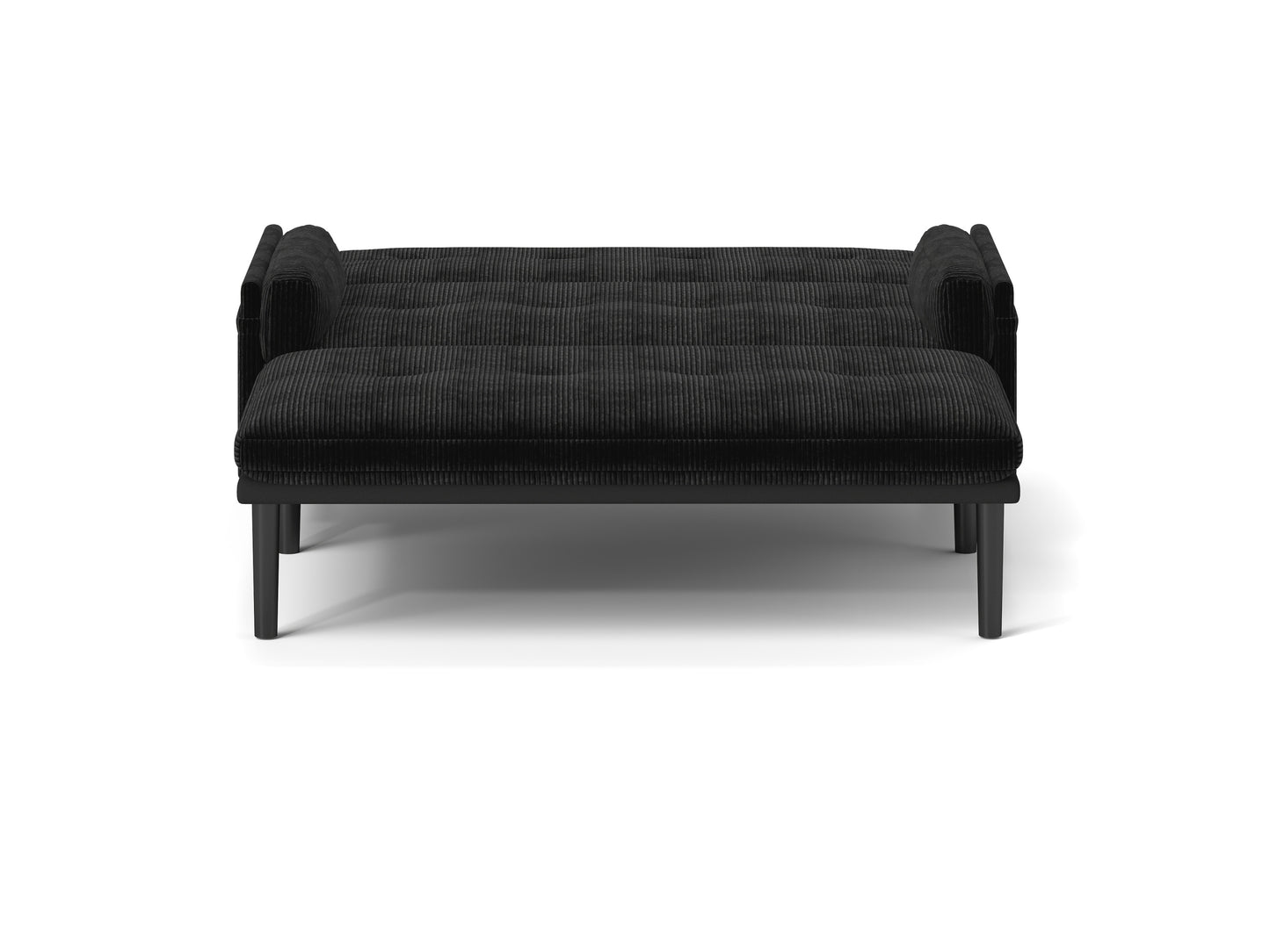 [SantaChoice] Black 2 seater sofa sleeper with recline fuction