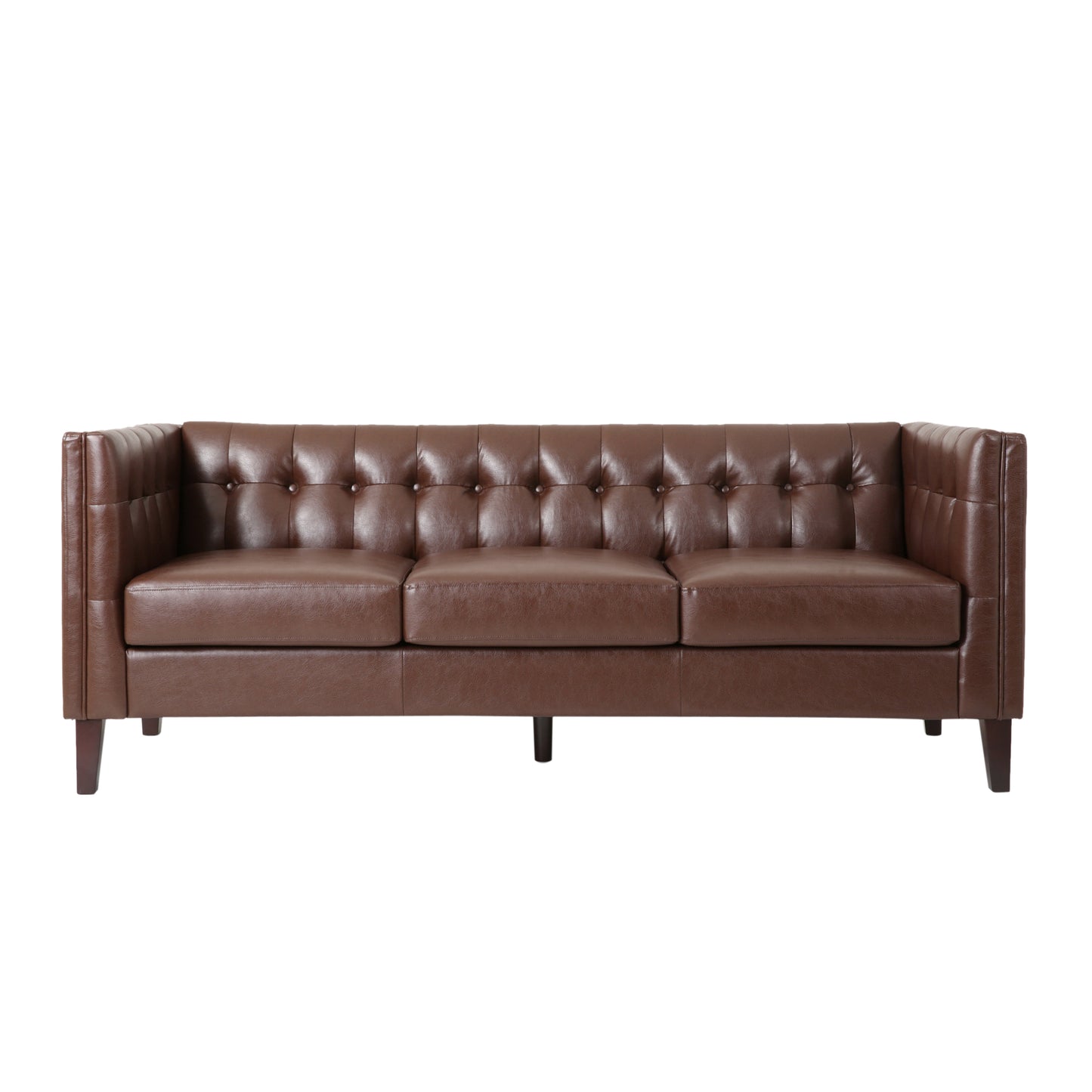 Mirod Comfy 3-seat Sofa with Tufted Back , Modern for Living Room