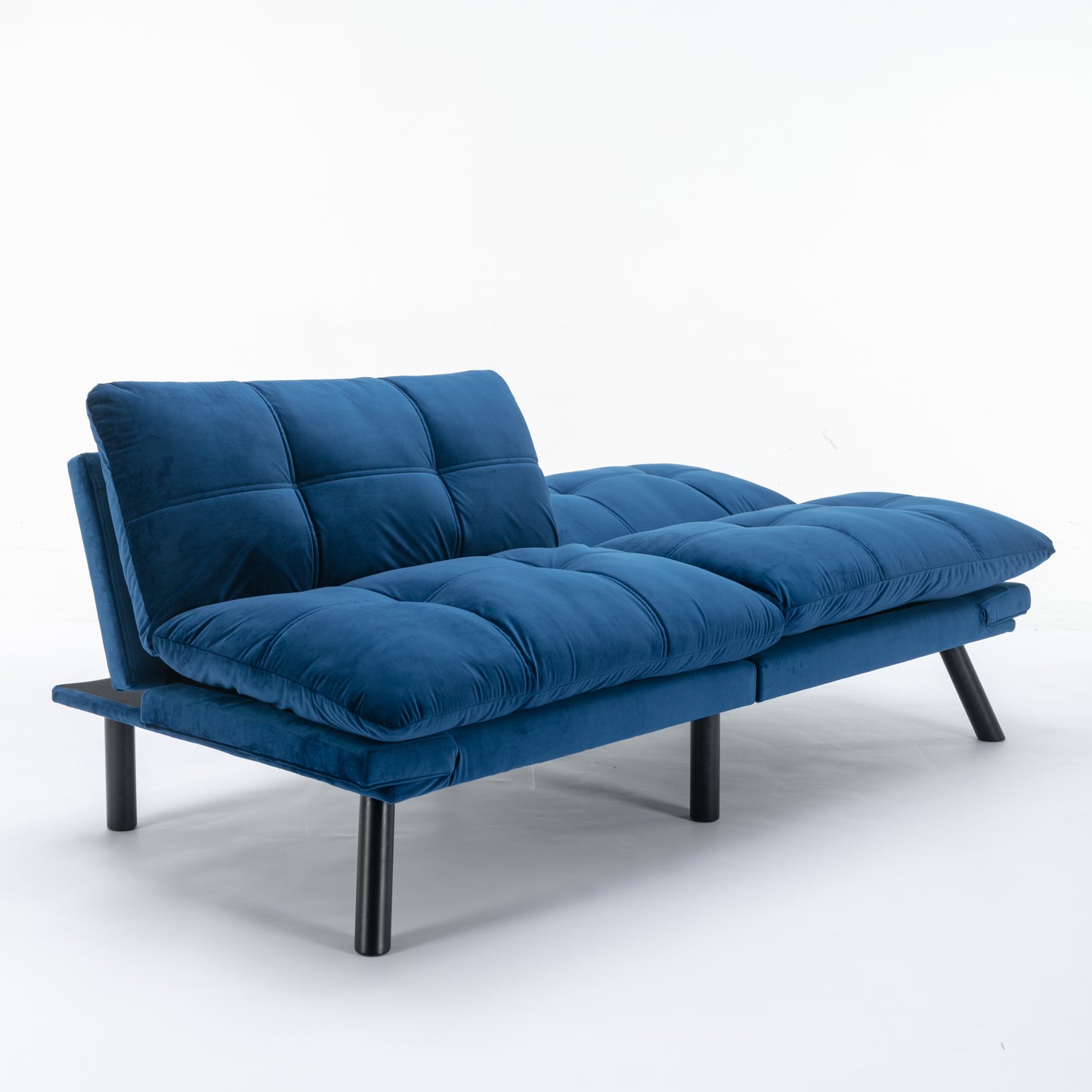 [SantaChoice] Navy Blue Convertible Folding Modern sofa Bed