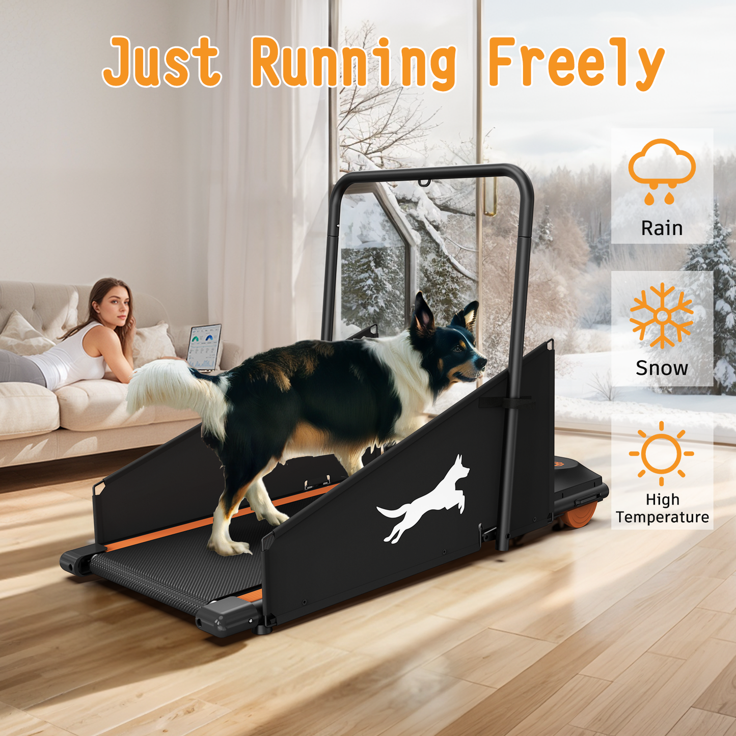 Dog Treadmill Small Dogs - Dog Treadmill for Medium Dogs - Dog Pacer Treadmill for Healthy & Fit Pets - Dog Treadmill Run Walk