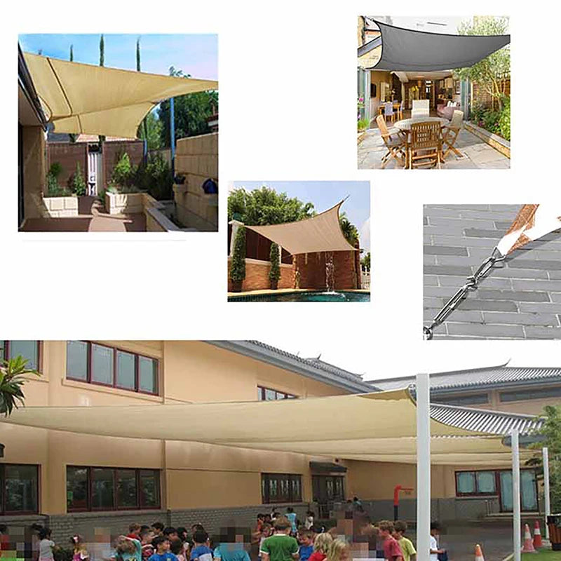 Triangle Sun Shade Sail Install Set Outdoor Garden Pool Awning Stainless Steel Hardware Kit Sun Canopy Fixing Accessories