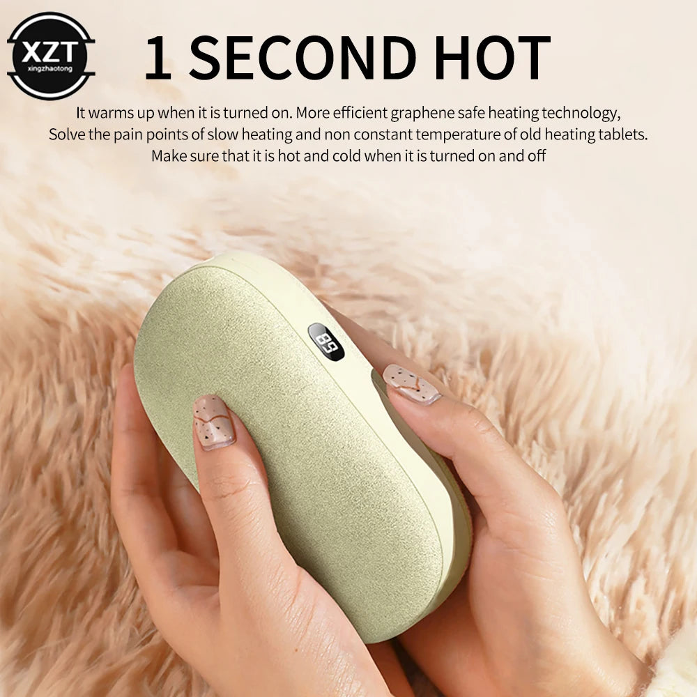 10000mAh Mini Portable Usb Velvet Hand Warmer Mobile Power Bank Hand Warmers Rechargeable Electric Heater Warm Power Warmers