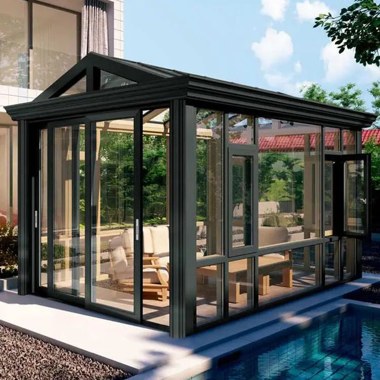 Aluminum Lean To Sunrooms & Glass Houses With Windows