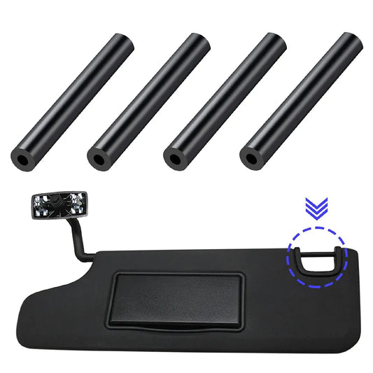 4 Pcs Sun Visor Repair Tube Kit For Wrangler JK JKU 2007-2017 Driver Passenger Side Sun Visor Repair Tube Kit