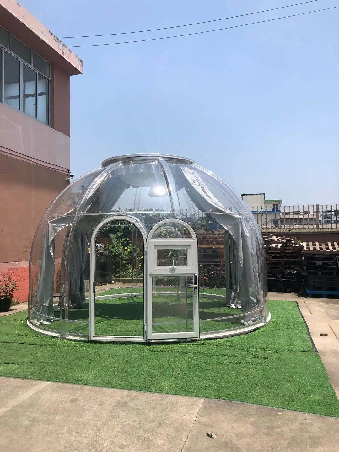 2022 popular design living room sunroom bubble house dome room Sunroom Garden room Anti Noise Insulated Dome Tent