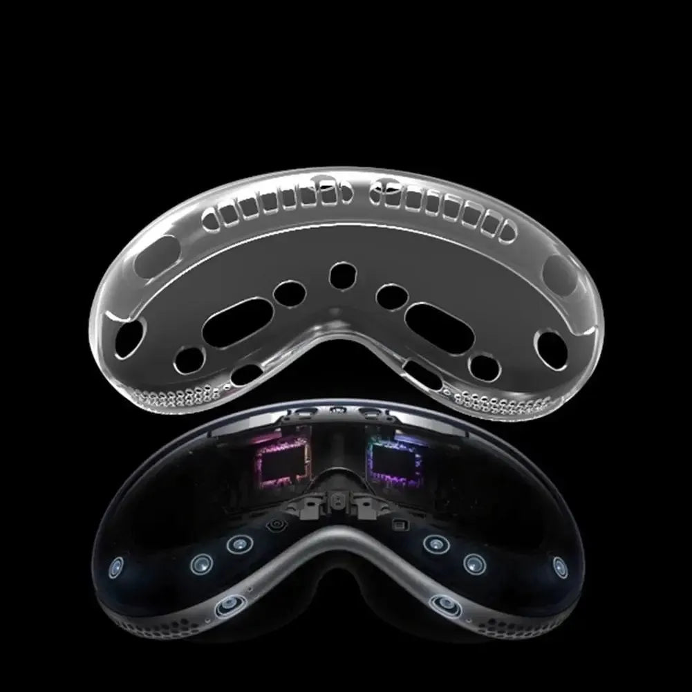 TPU Helmet Protective Case Helmet Protective Cover Clear TPU Cases Set Protector Dustproof for Apple Vision Pro VR Accessories