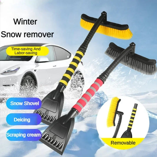 Car Snow Removal Shovel Detachable Snow Brush De-icing and Defrosting Cleaning Tool Winter Multi-purpose Vehicle Snow Shovel