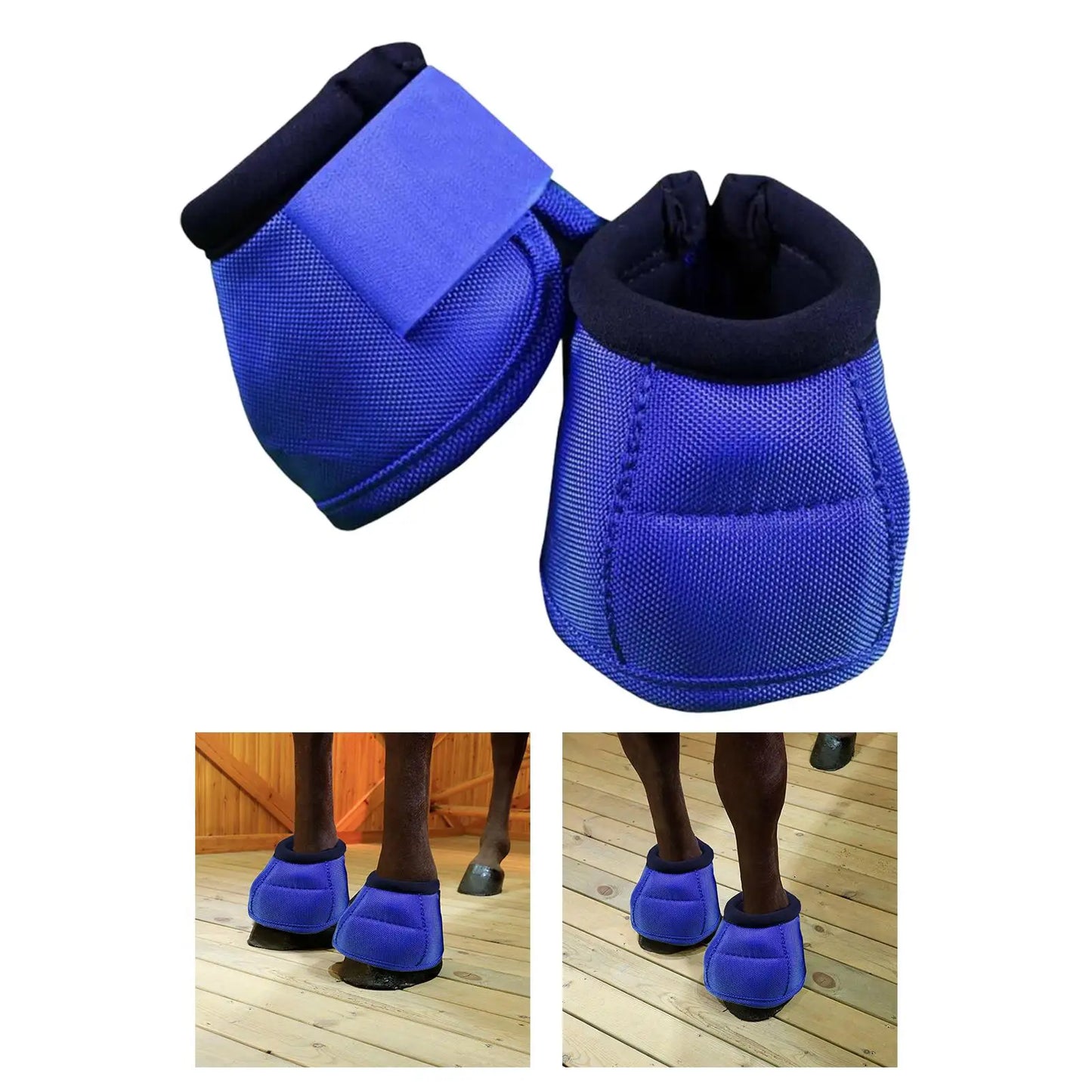 Pair Horses Bell Boots Professional Durable Comfortable Overreach Bell Wrap