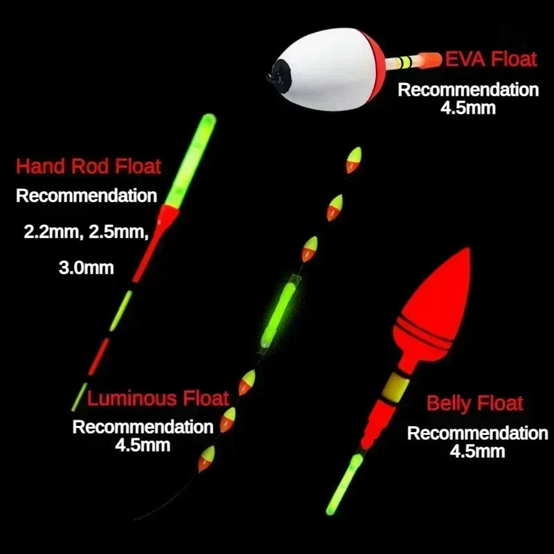 Fishing Float Light Stick Fireflies Fluorescent Lightstick Night Float Rod Light Dark Glow Stick Fishing Tackle Accessories