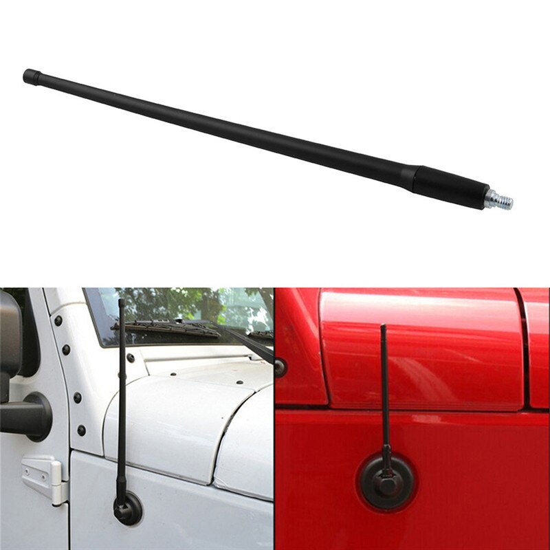 Antenna For Jeep Wrangler JK JKU JL JLU Rubicon Sahara Gladiator 13 inches Reception Mast Adapter Car Accessories 2007-2021