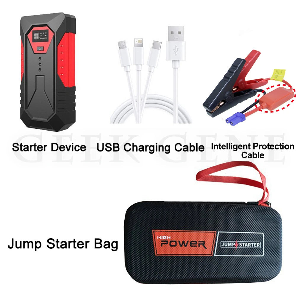 18000mAh Car Jump Starter Portable Power Bank Car Battery Booster 12V Car Starting Device for Petrol Diesel 6.0L/4.0L