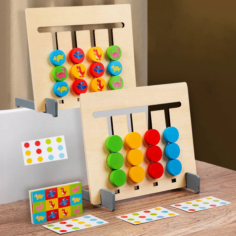 montessori toys Wooden Colors Matching Game Puzzle Kids Educational Toys montessory baby toys 2 years Training Brain jeux enfant