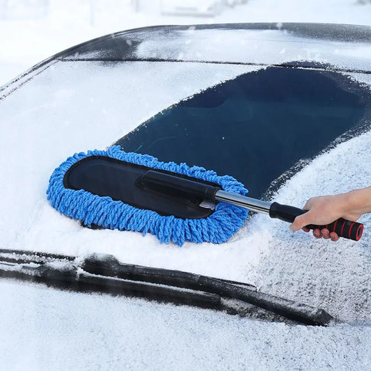 Upgrade Car Retractable Wax Tow Microfiber Duster Special Artifact Telescopic Snow Clean Brush Broom Car Cleaning Supplies