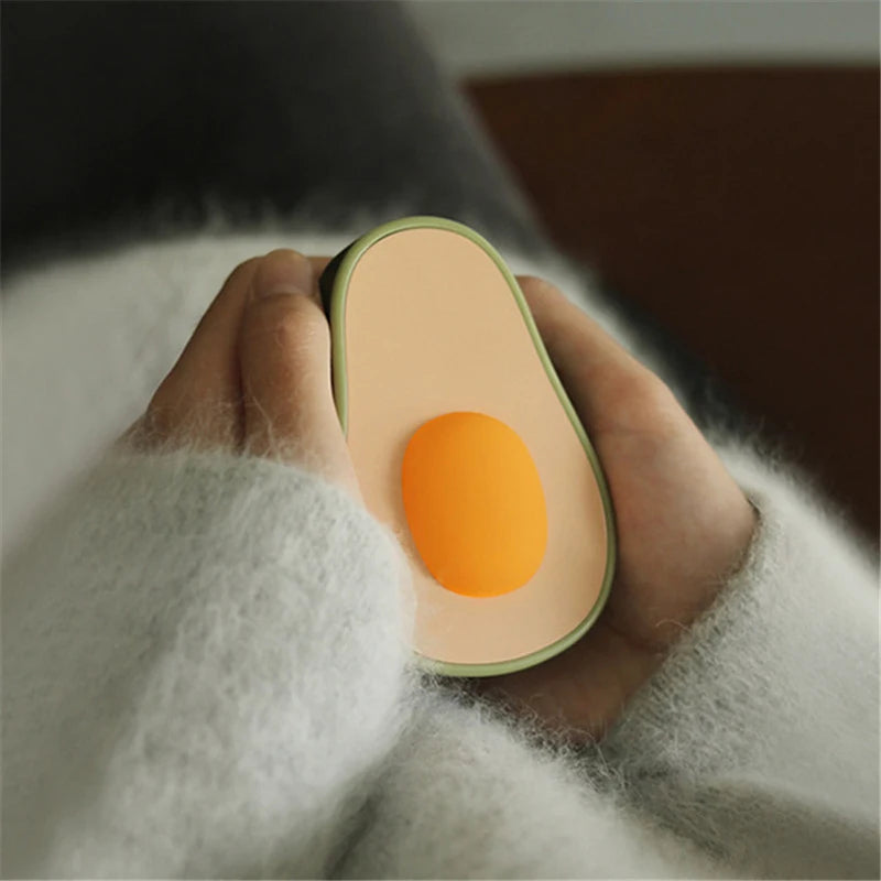 Creative Avocado Winter Heater Travel Mini USB Hand Warmers Power Bank, 4000mAh 7.5W Quick Heating Handwarmer Warmer Heaters