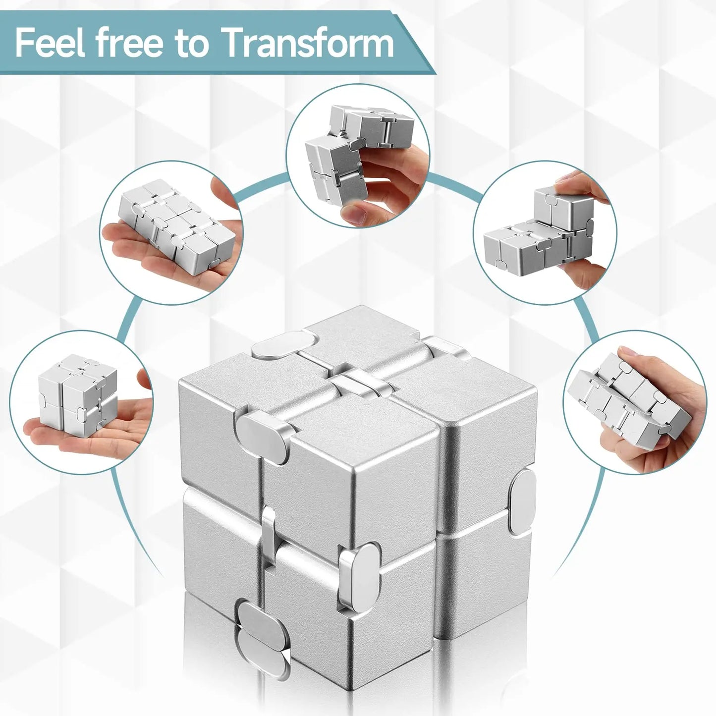 Magic Cube Stress Relief Toy Infinity Cube Portable Educational Toys Decompresses Relax Toys for Children Adults Birthday Gift