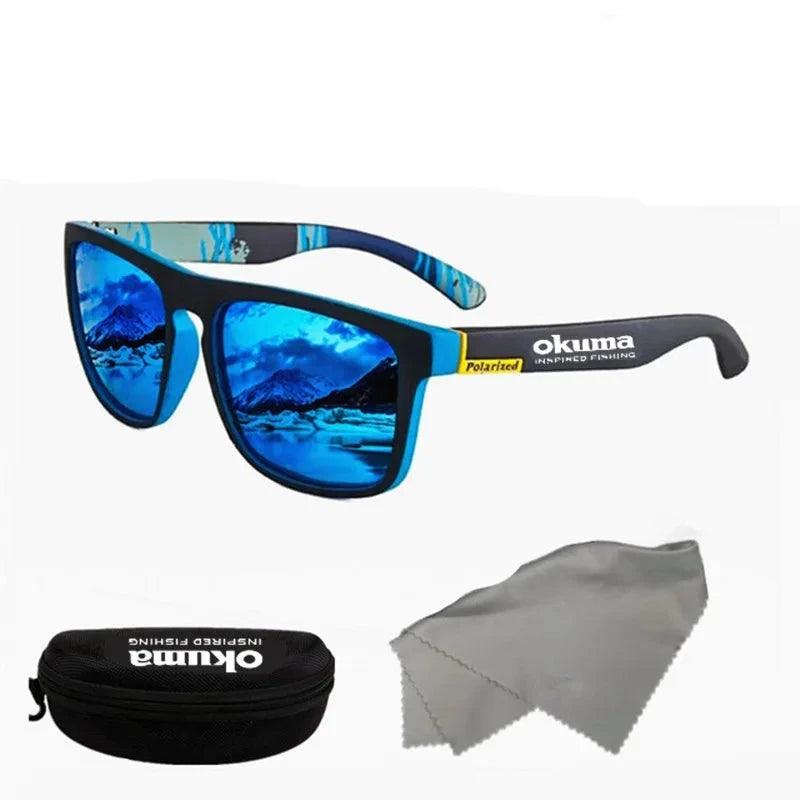 Okuma polarized sunglasses UV400 for men and women outdoor hunting, fishing, driving bicycles, sunglasses optional box