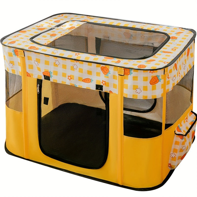 Pet Birthing Room, Foldable Cat Cage, Spacious Portable Breathable Mesh Tent For Cats 1Pc