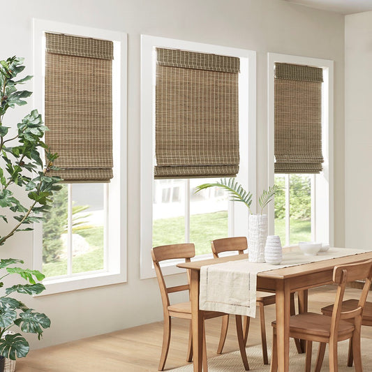 Bamboo Light Filtering Roman Shade 64'L