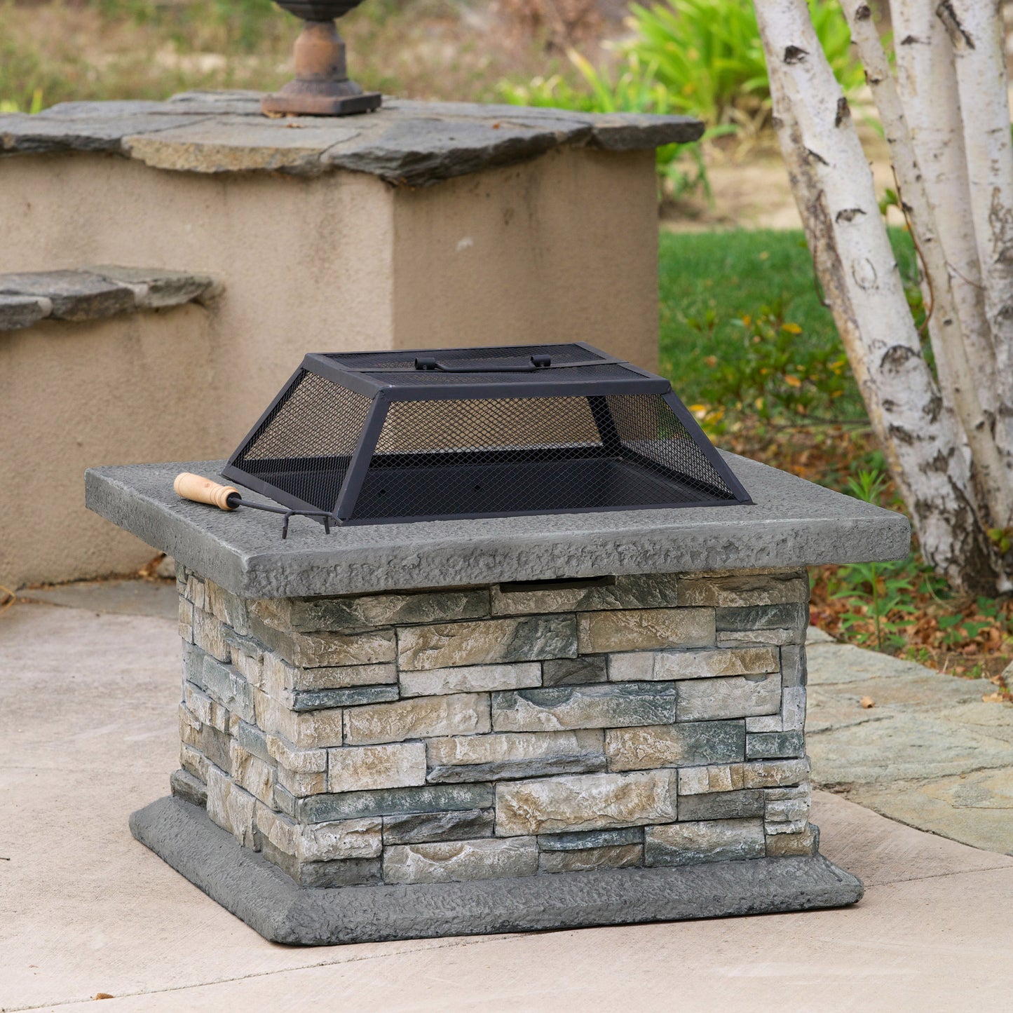 28" SQUARE MGO FIRE PIT