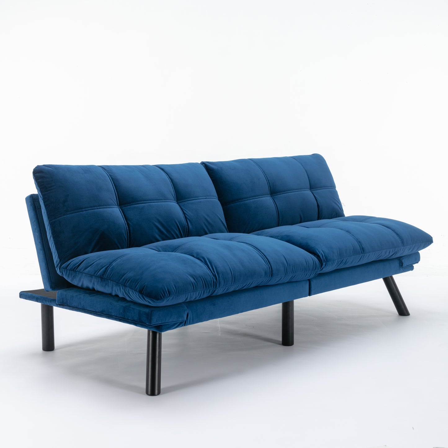 [SantaChoice] Navy Blue Convertible Folding Modern sofa Bed