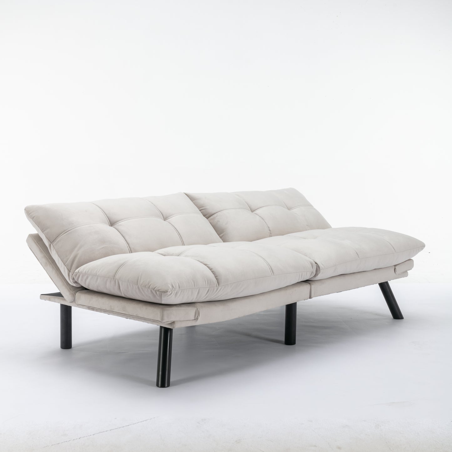 [SantaChoice] Cream Convertible Folding Modern sofa Bed