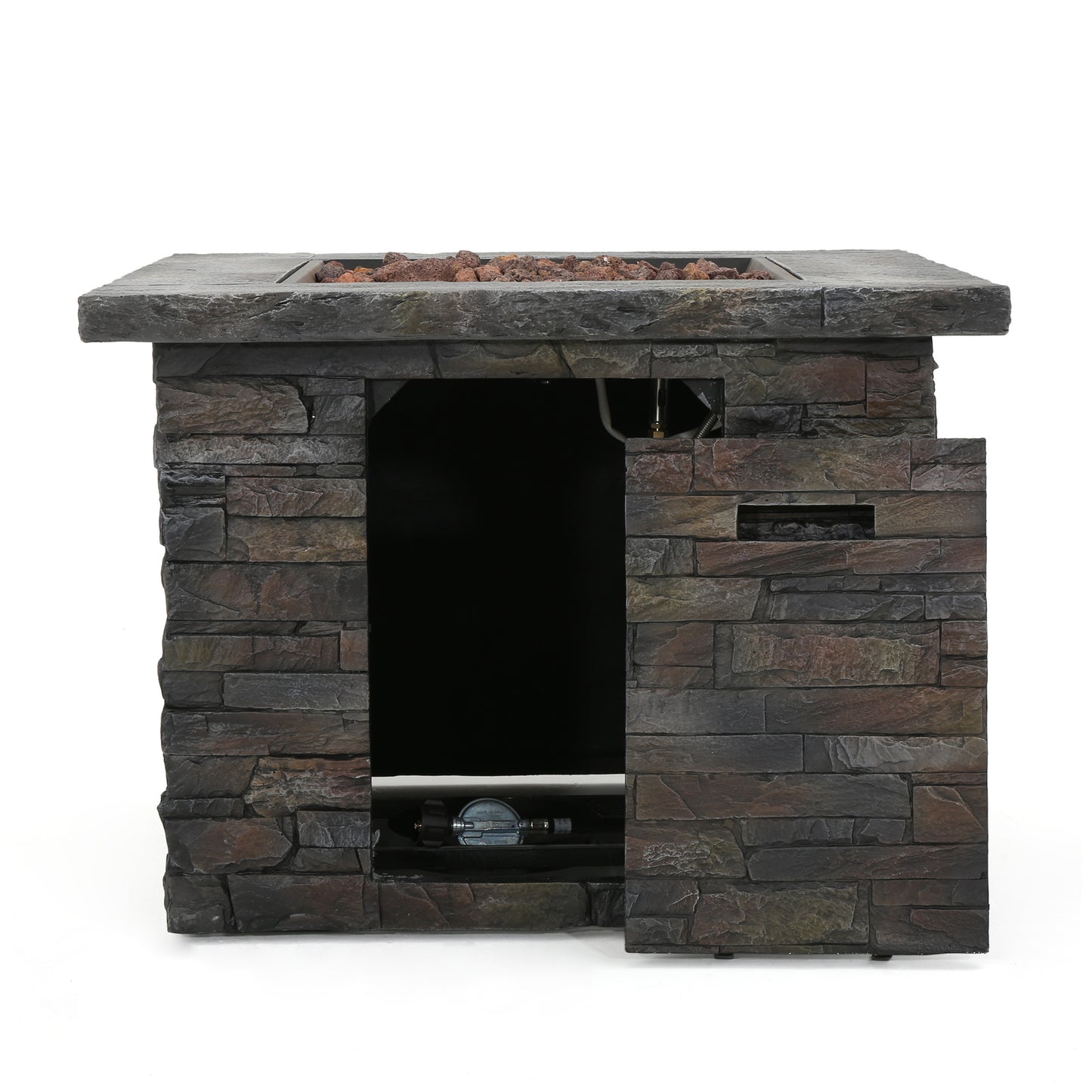 35" SQUARE MGO FIRE PIT - 40000 BTU.