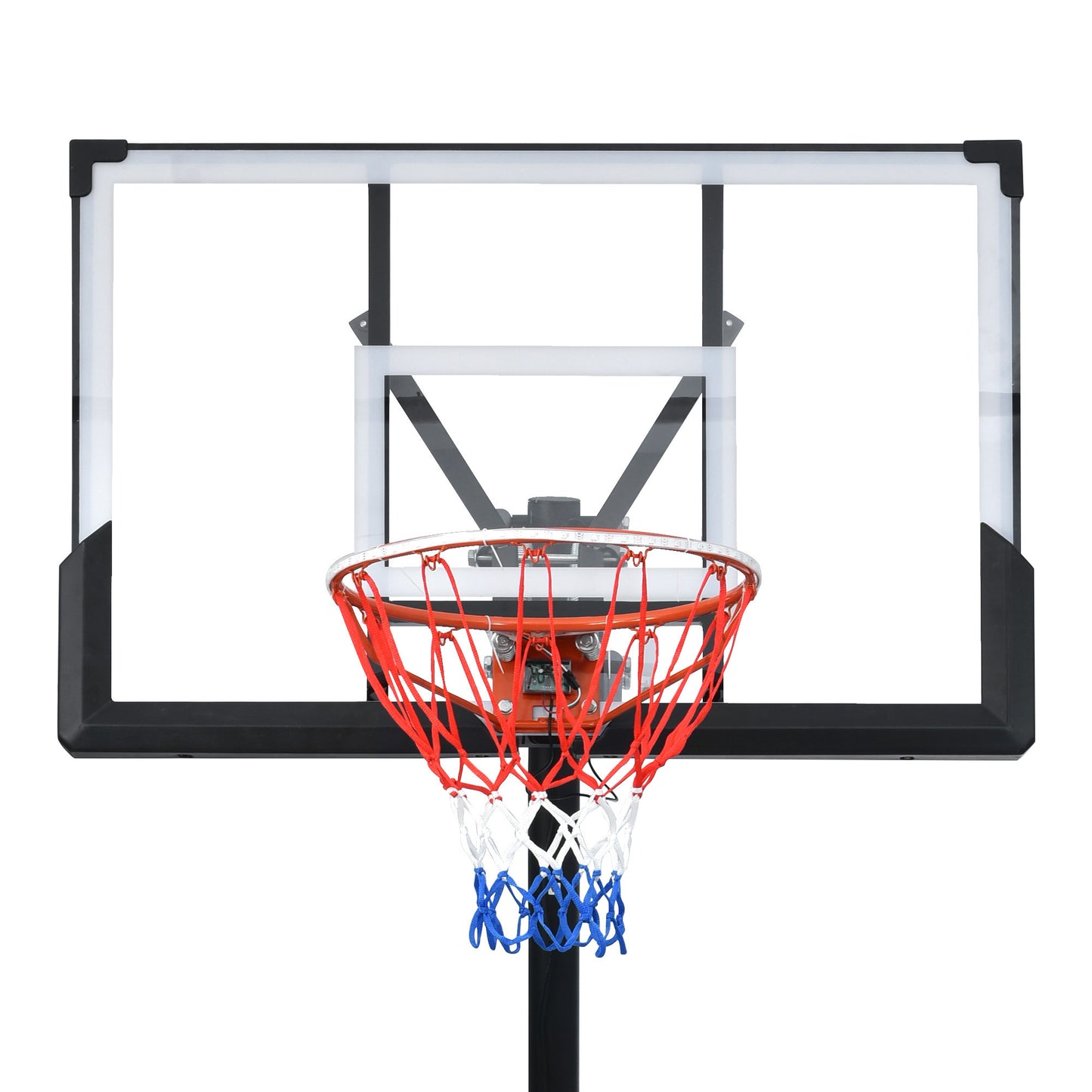 Portable Basketball Hoop Basketball System 8-10ft Height Adjustable for Youth Adults LED Basketball Hoop Lights, Colorful lights, Waterproof,Super Bright to Play at Night Outdoors,Good Gift for Kids