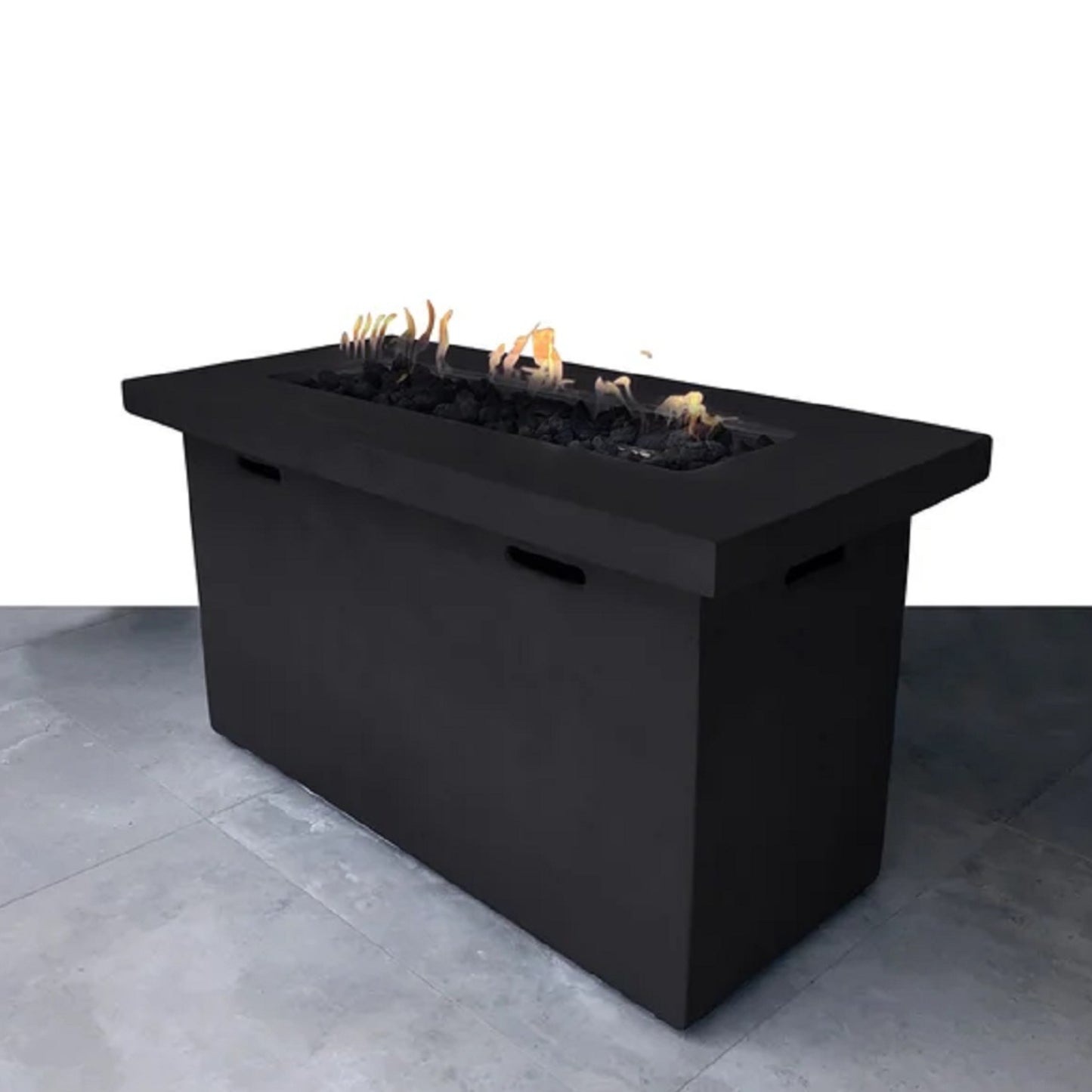 25" H x 42" W Fiber Reinforced Concrete Propane Outdoor Fire Pit Table